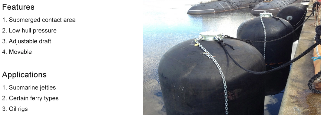 High Quality US Navy Hydro Pneumatic Fenders for Submarine